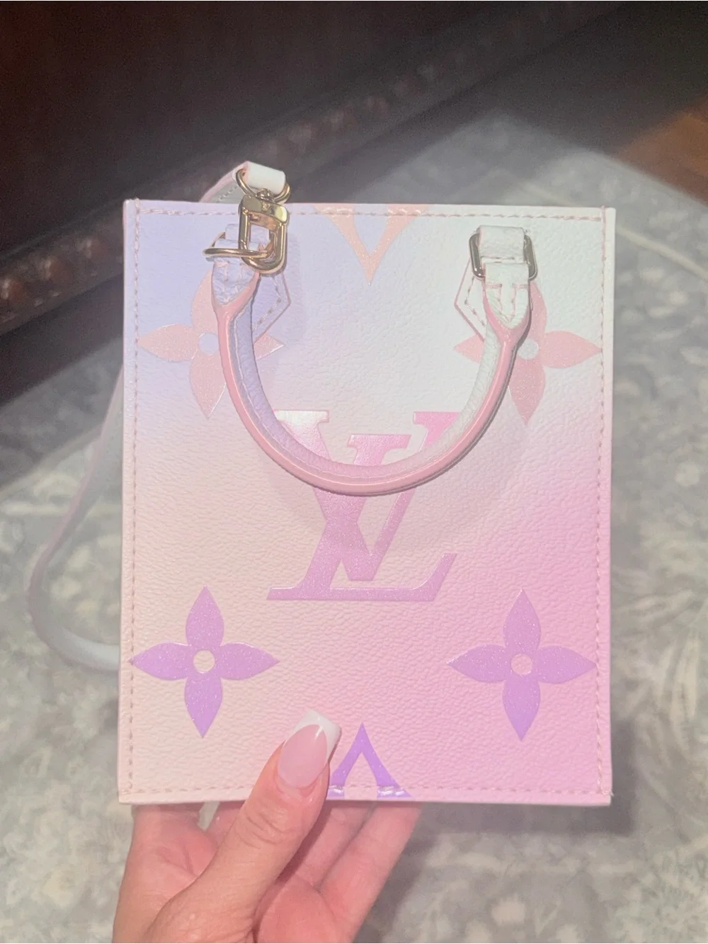 The Louis Vuitton Petit Sac Plat Spring in the City Sunrise Pastel